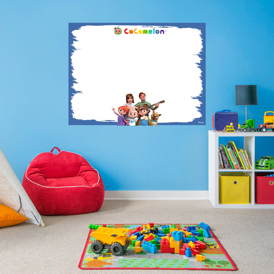 CoComelon - JJ Family - Dry Erase Wall Decal - Official CoComelon - Reusable Vinyl Wall Decal