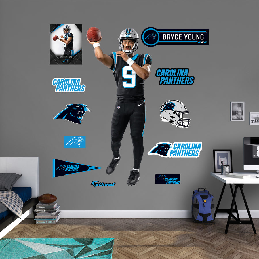 Bryce Young - RealBig Preseason Collection - Official NFL - Carolina Panthers - Reusable Vinyl Wall Decals