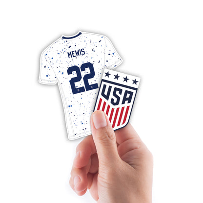 Kristie Mewis 2023 Player Collection Minis        - Officially Licensed USWNT Removable     Adhesive Decal