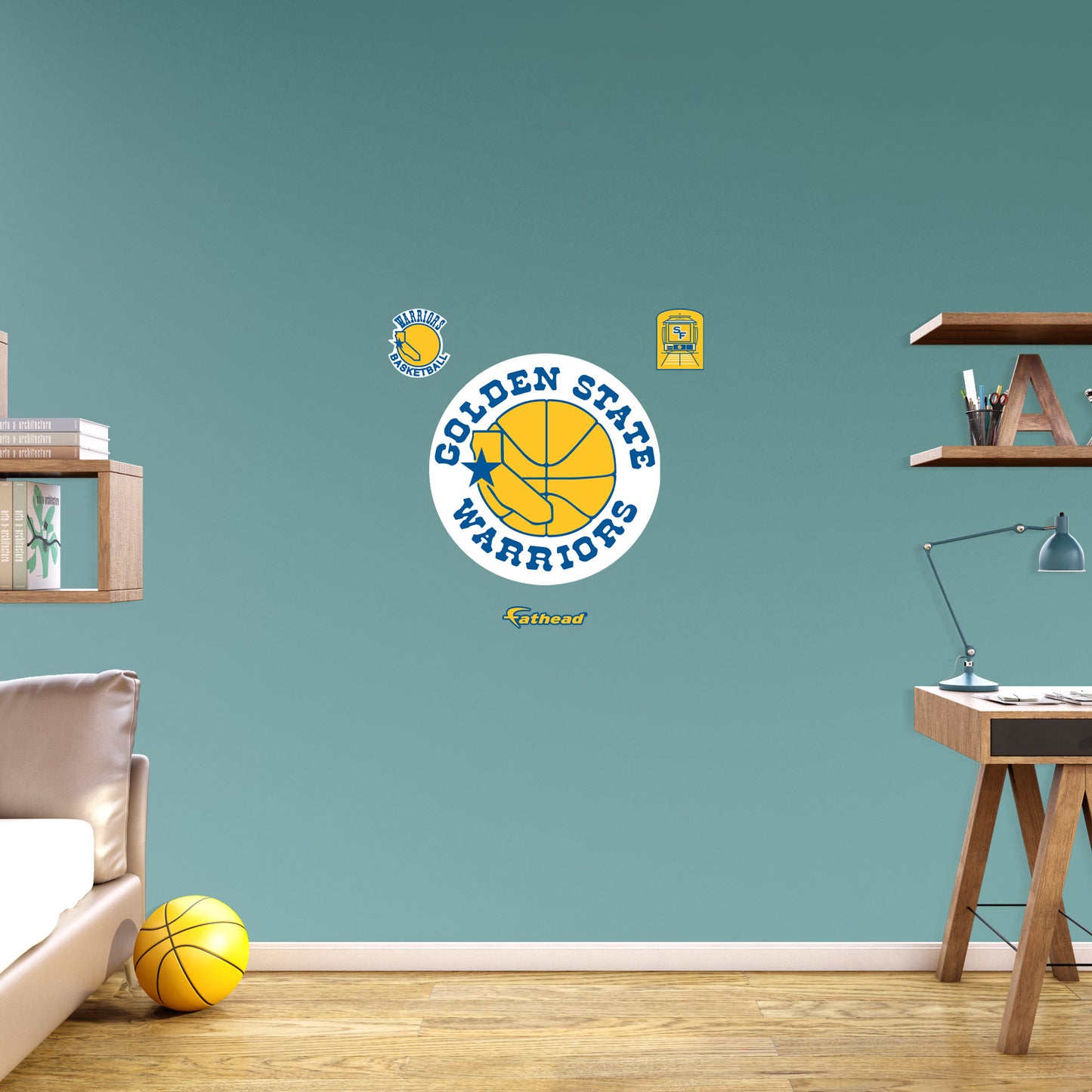 Golden State Warriors:  Classic Logo        - Officially Licensed NBA Removable     Adhesive Decal
