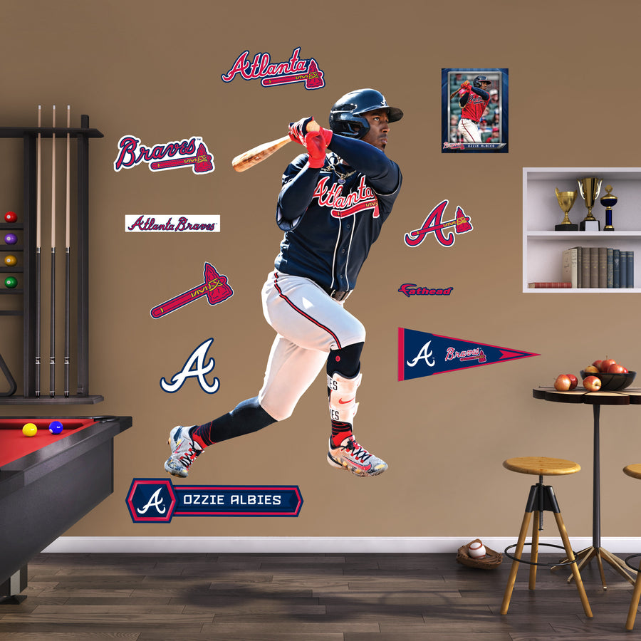 Ozzie Albies - RealBig Collection - Official MLB - Atlanta Braves - Reusable Vinyl Wall Decals #2