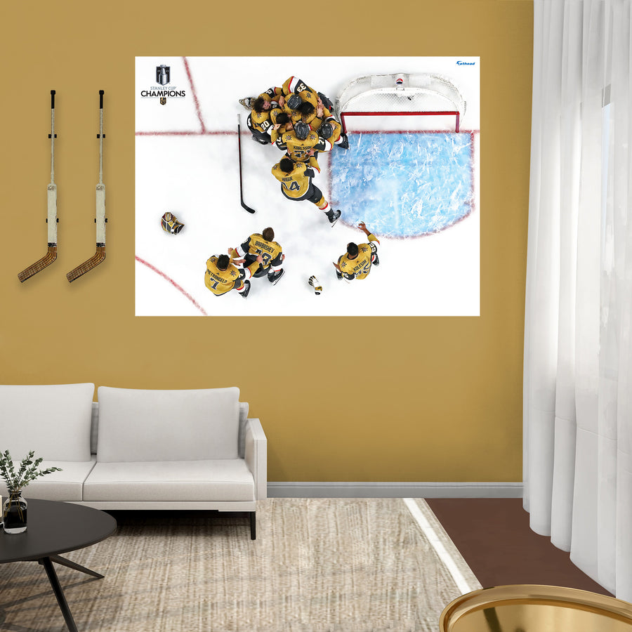 2023 Champions Celebration - Peel & Stick Poster - Official NHL - Vegas Golden Knights - Reusable Vinyl Wall Decal