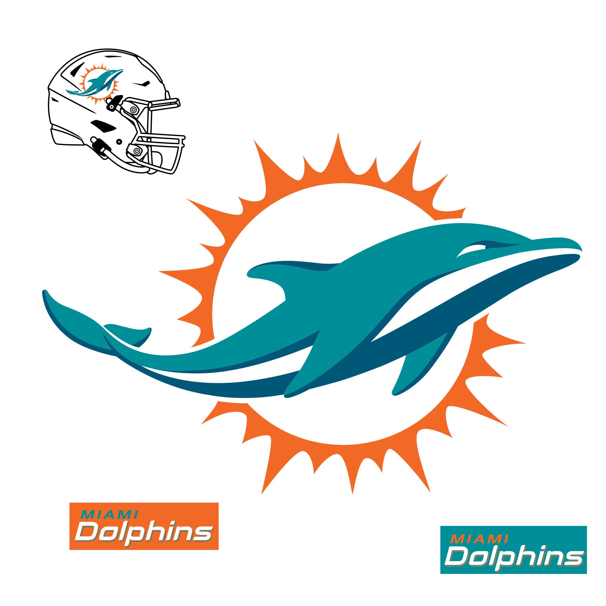 Miami Dolphins Decals & Wall Decor – Fathead