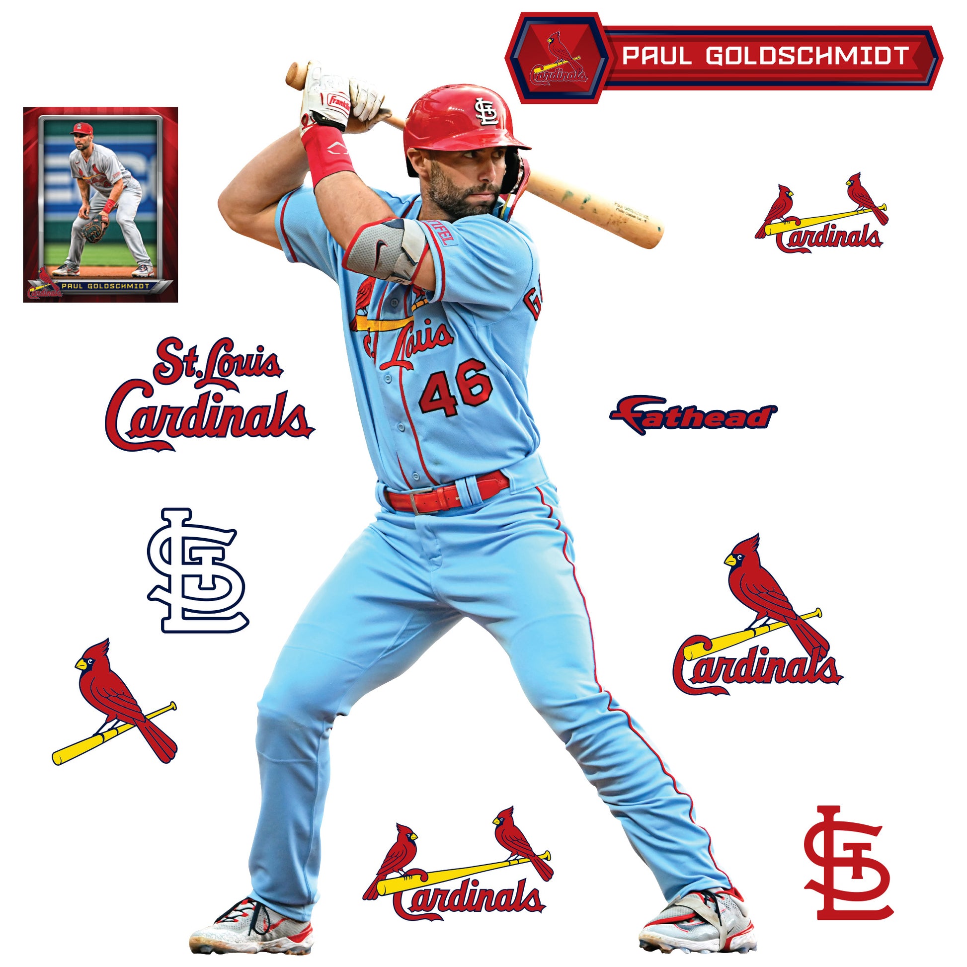 St. Louis Cardinals: Paul Goldschmidt 2023 - Officially Licensed MLB R –  Fathead