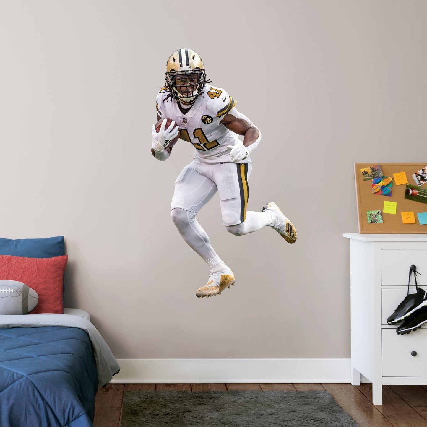 Alvin Kamara: Color Rush - Officially Licensed NFL Removable Wall Decal