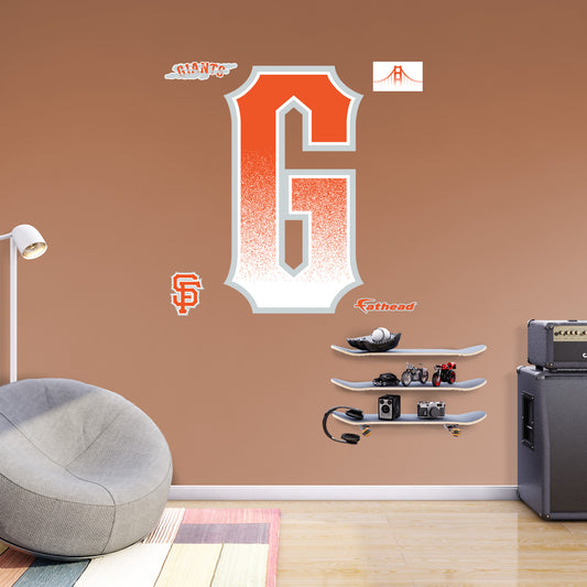 San Francisco Giants:  City Connect Logo        - Officially Licensed MLB Removable     Adhesive Decal