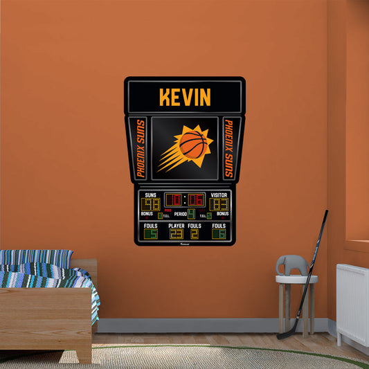 Phoenix Suns:   Scoreboard Personalized Name        - Officially Licensed NBA Removable     Adhesive Decal