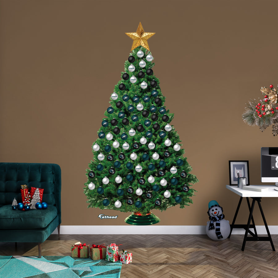 Philadelphia Eagles - Decorate Your Own Christmas Tree - Official NFL - Reusable Vinyl Wall Decals