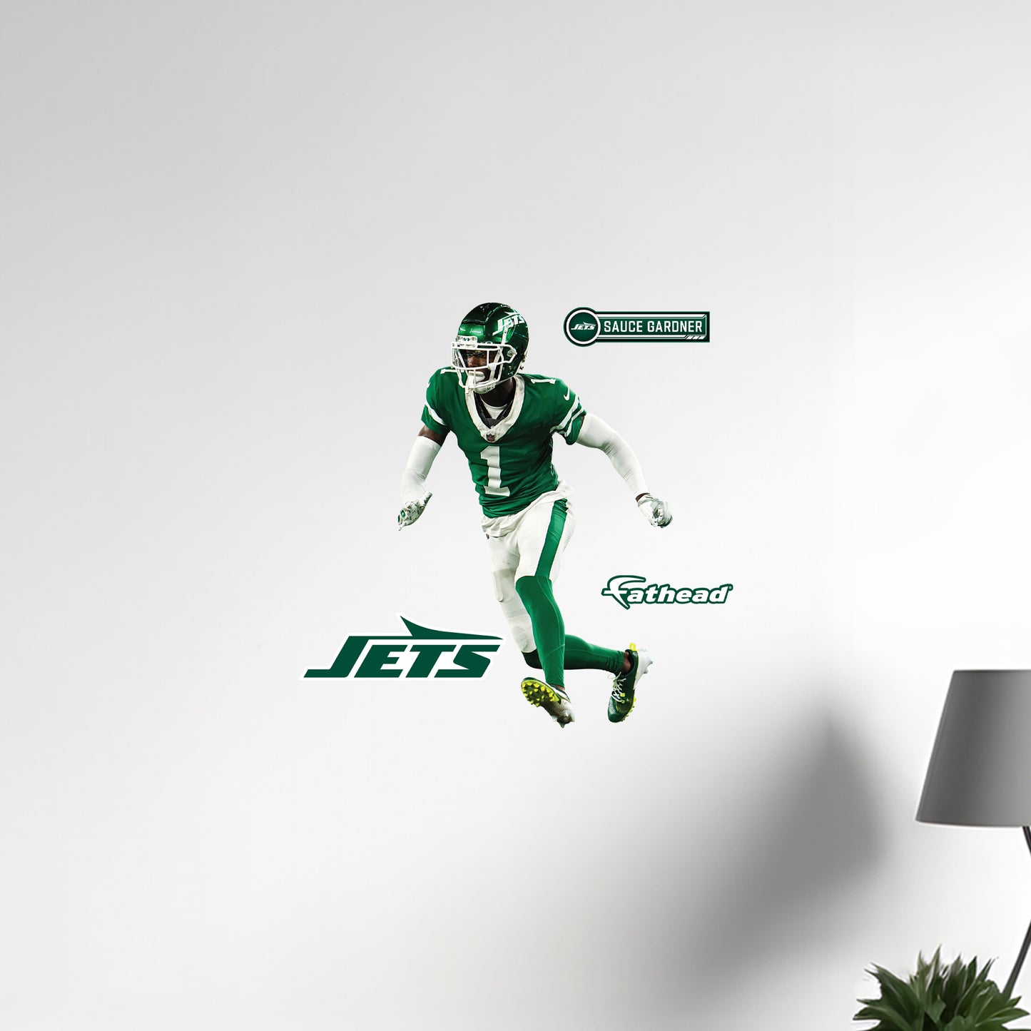 Sauce Gardner - RealBig Collection - Official NFL - New York Jets - Reusable Vinyl Wall Decals #2