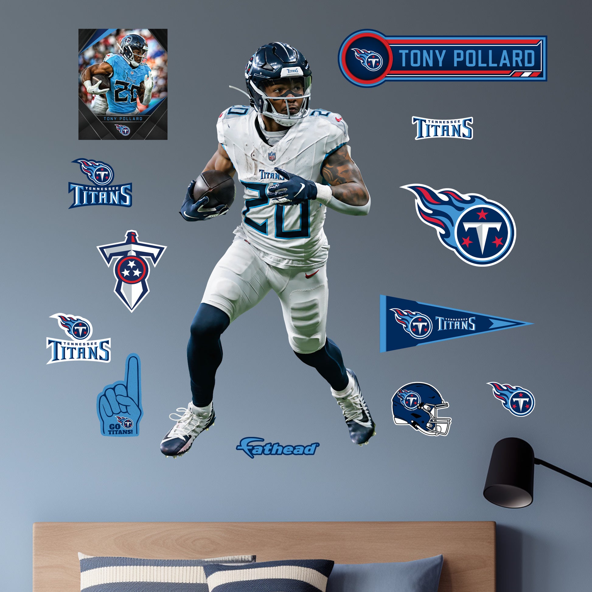 Life-Size Athlete +12 Decals  (40"W x 77"H) 