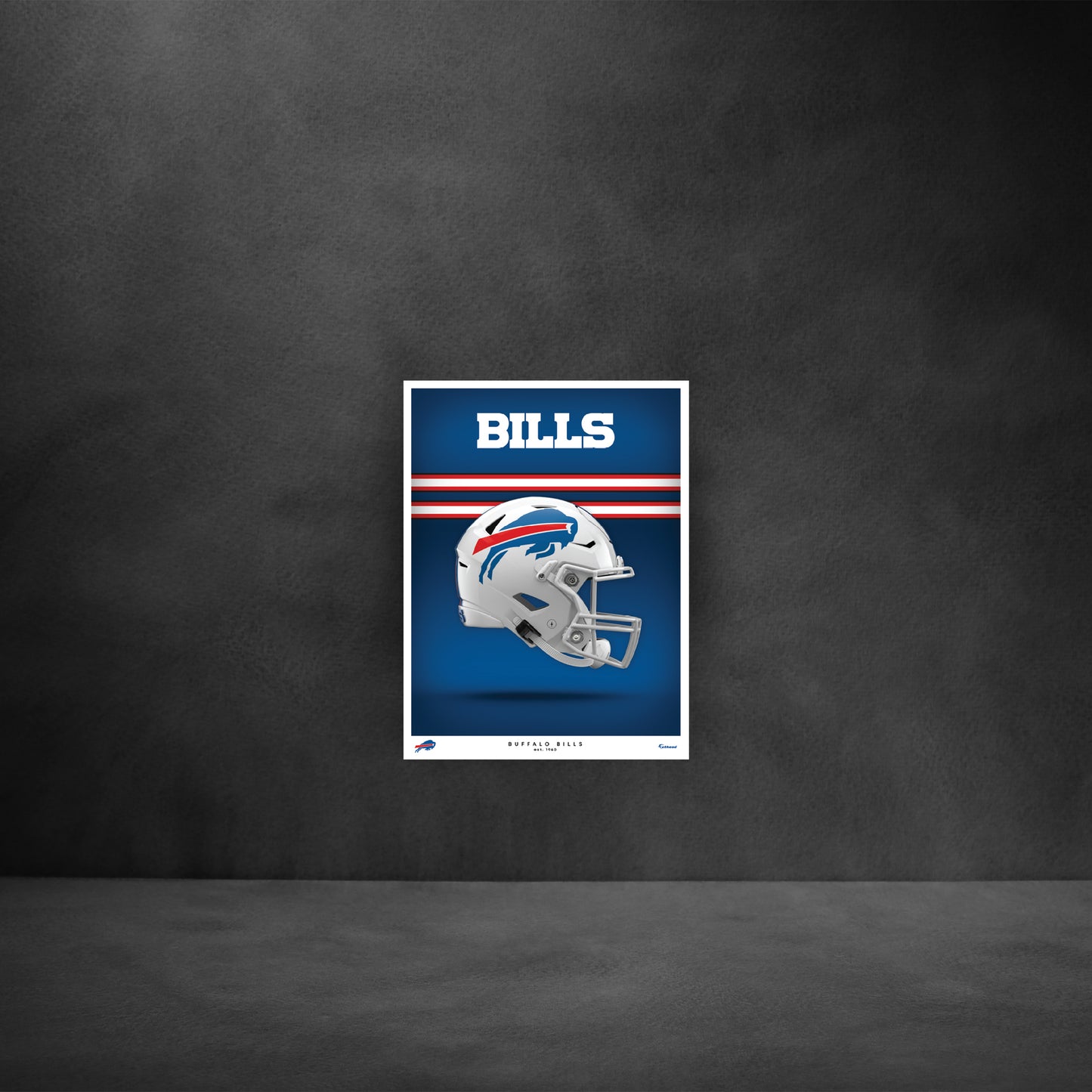 Buffalo Bills - Helmet Series - Peel & Stick Poster - Official NFL - Reusable Vinyl Wall Decal