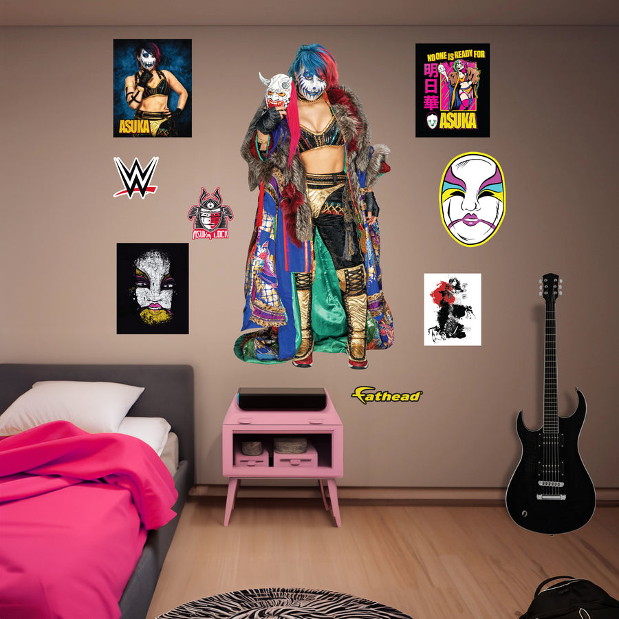 Asuka - RealBig Collection - Official WWE - Reusable Vinyl Wall Decals #2
