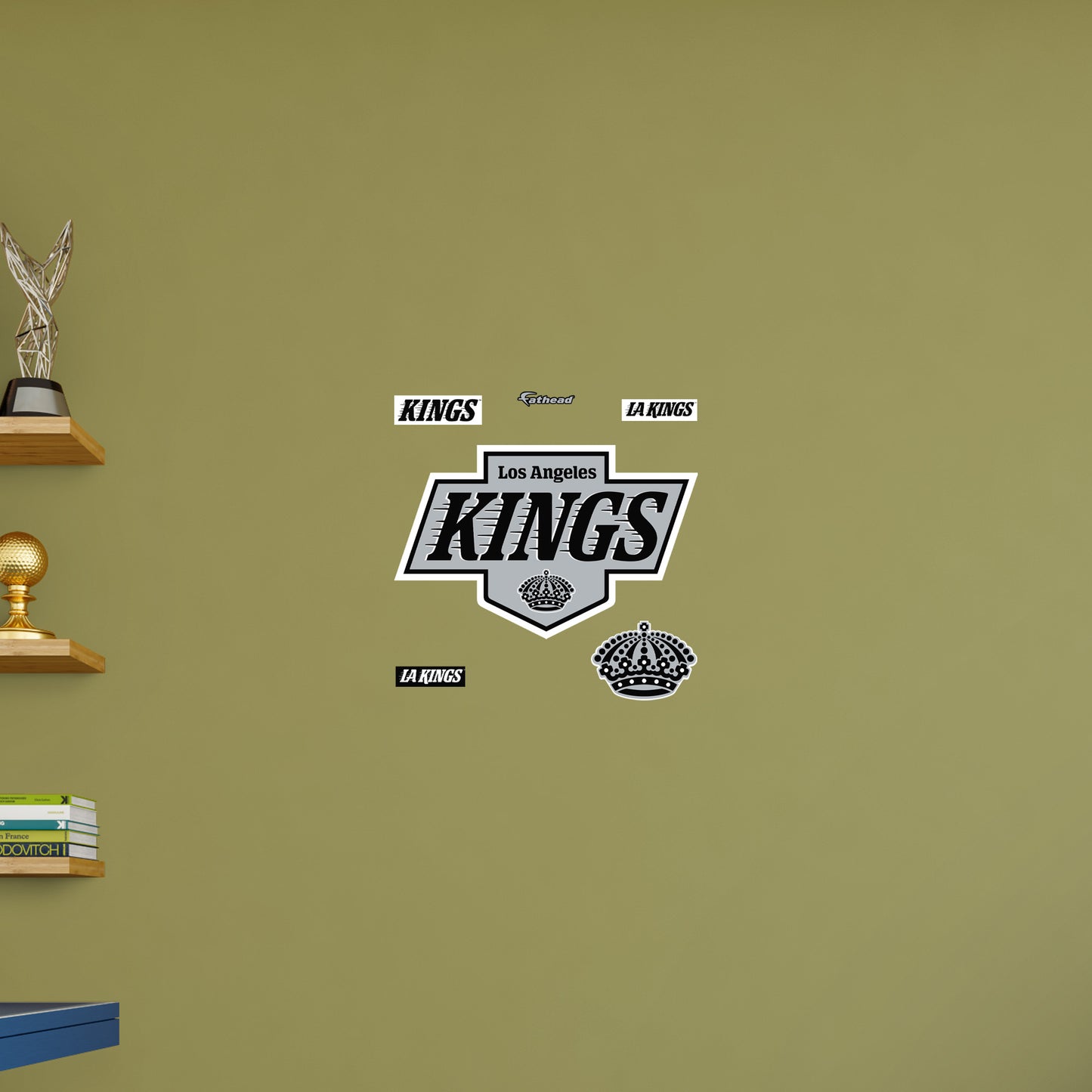 Los Angeles Kings - RealBig Logo Collection - Official NHL - Reusable Vinyl Wall Decals