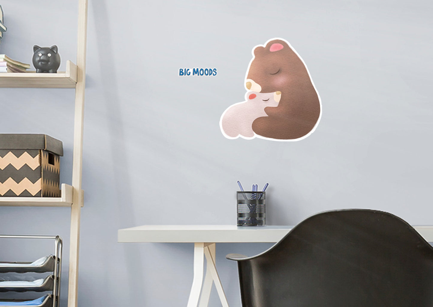 Bear and Cub Mom        - Officially Licensed Big Moods Removable     Adhesive Decal