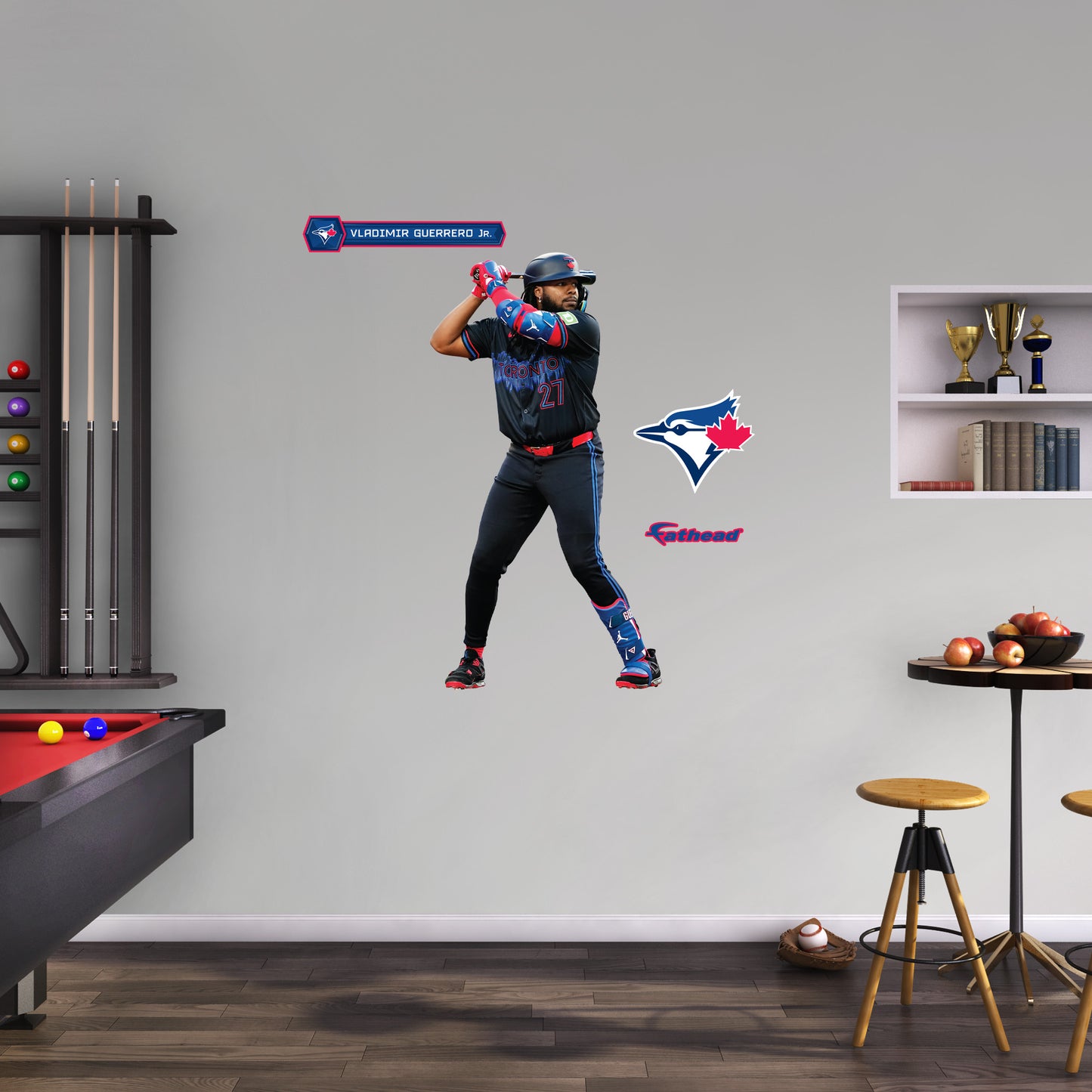 Vladimir Guerrero Jr. - RealBig City Connect Collection - Official MLB - Toronto Blue Jays - Reusable Vinyl Wall Decals