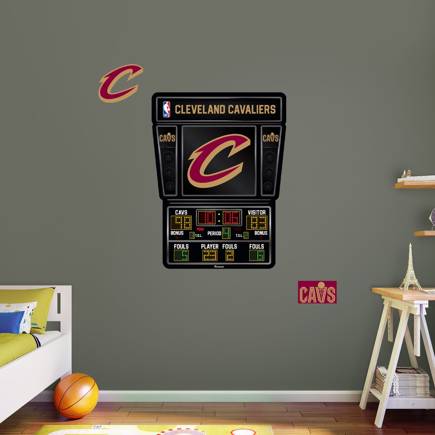 Cleveland Cavaliers - RealBig Scoreboard Collection - Official NBA - Reusable Vinyl Wall Decals