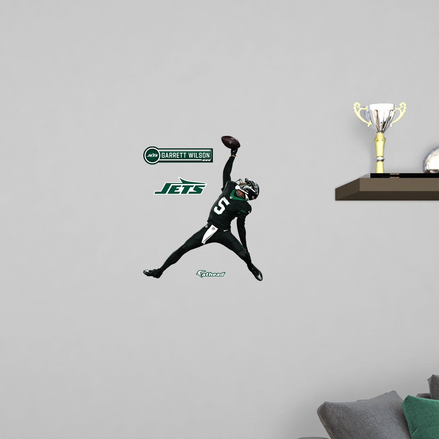 Garrett Wilson - RealBig Catch of the Year Collection - Official NFL - New York Jets - Reusable Vinyl Wall Decals