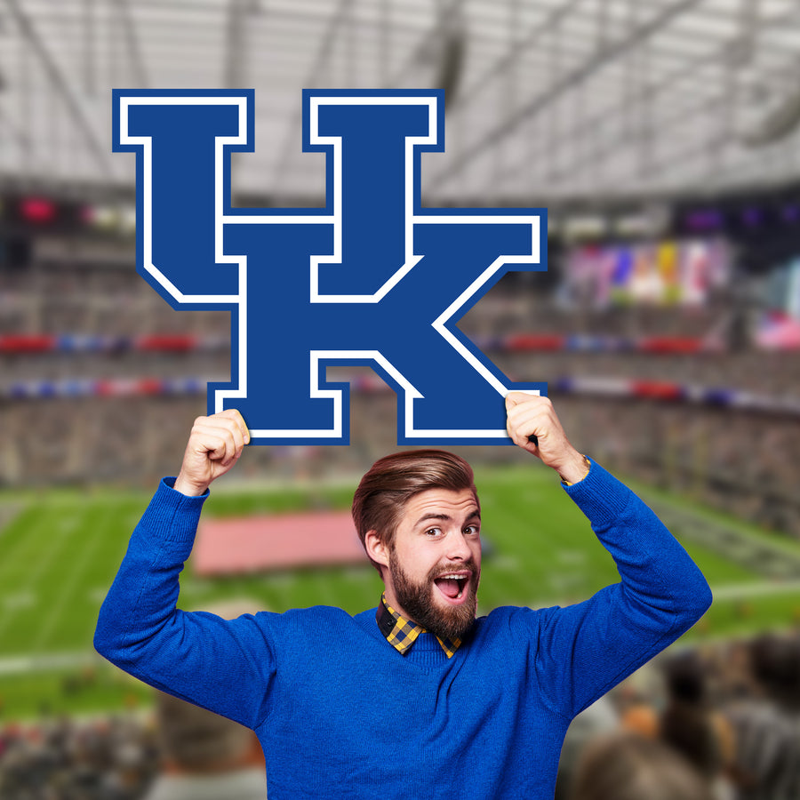 Foamcore Logo - Big Head - Official NCAA - Kentucky Wildcats - Foam Core Cutout