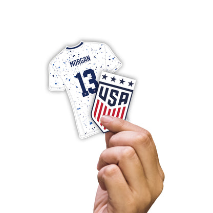 Alex Morgan 2023 Player Collection Minis        - Officially Licensed USWNT Removable     Adhesive Decal