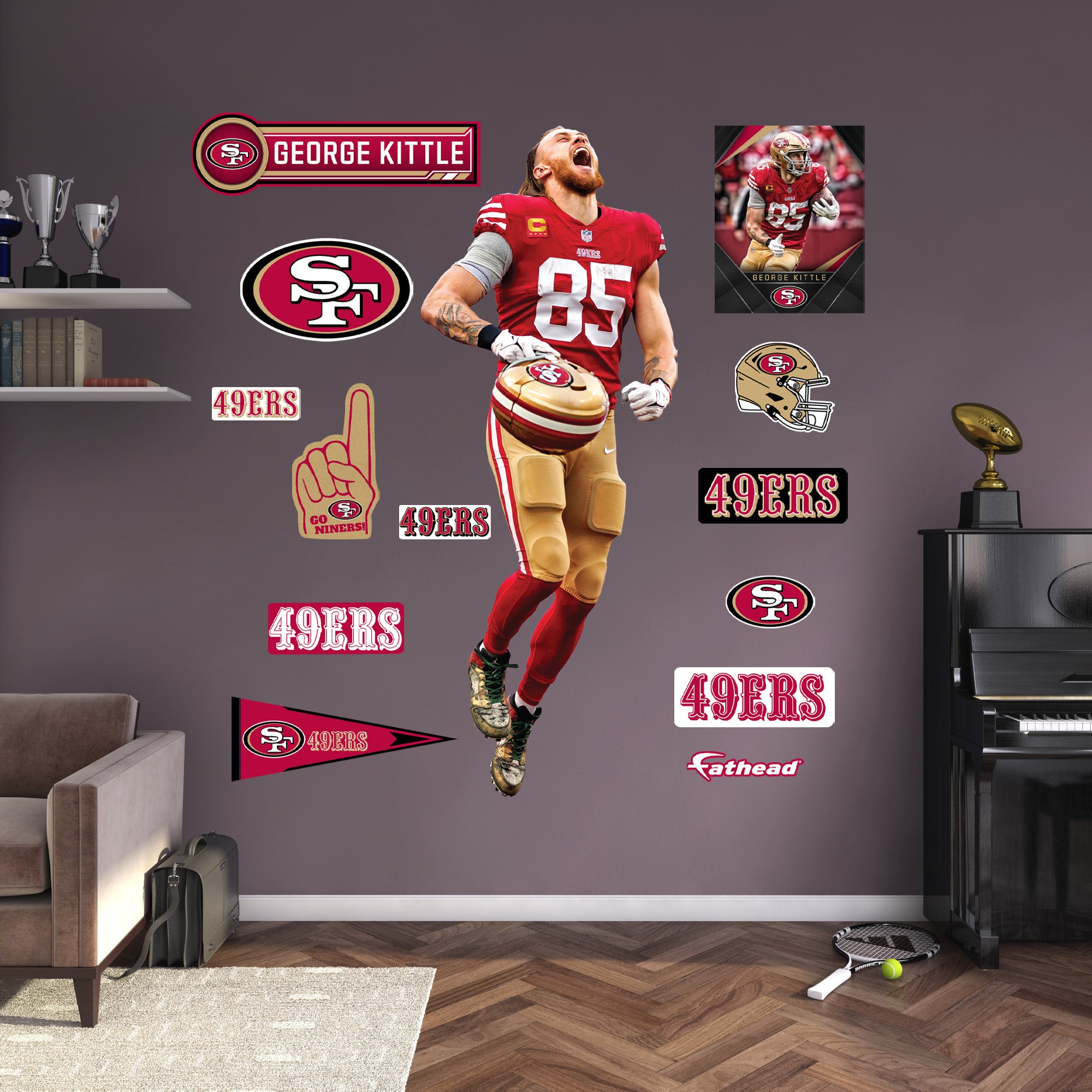 San Francisco 49ers: George Kittle Celebration - Officially Licensed N ...