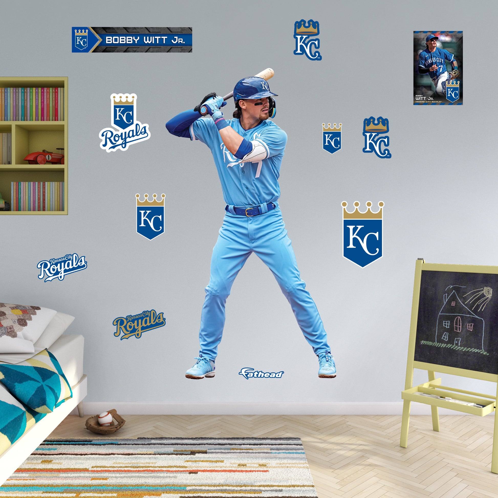 Kansas City Royals: Bobby Witt Jr. 2023 - Officially Licensed MLB Removable  Adhesive Decal