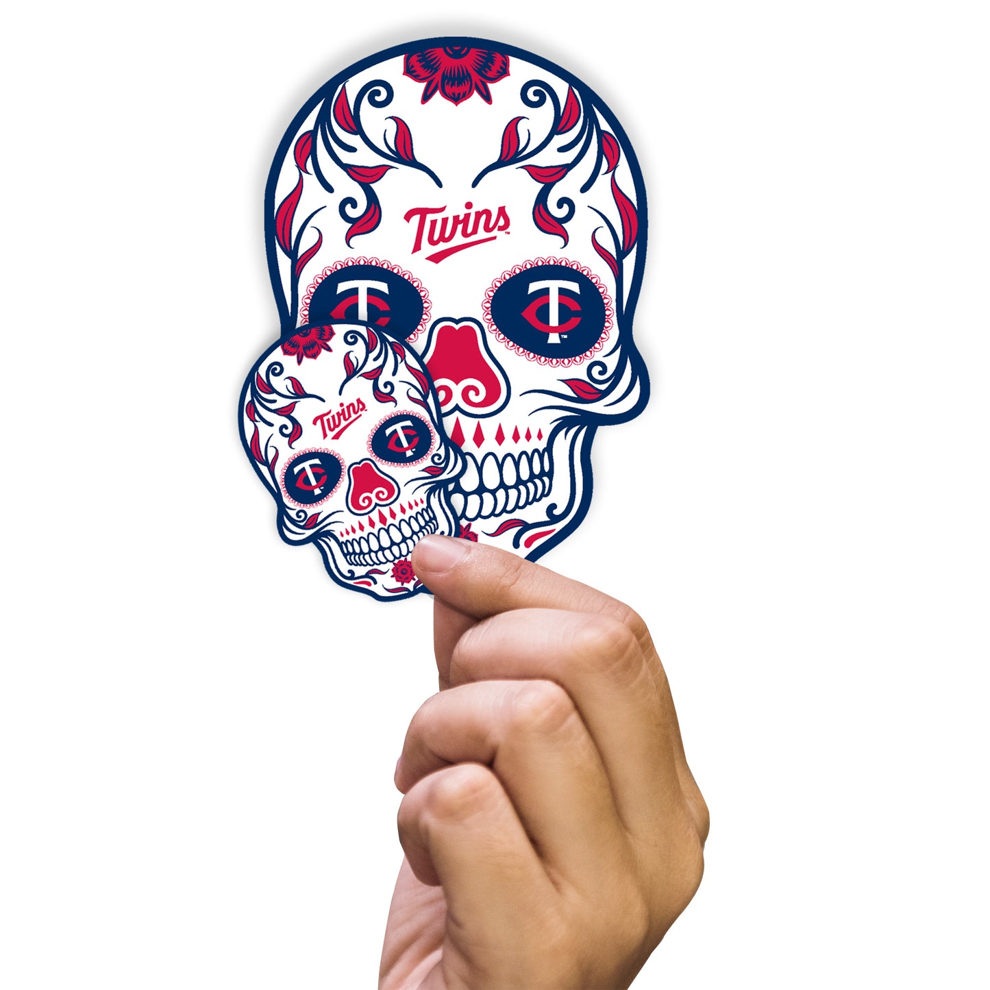 Minnesota Twins:  2023 Skull Minis        - Officially Licensed MLB Removable     Adhesive Decal