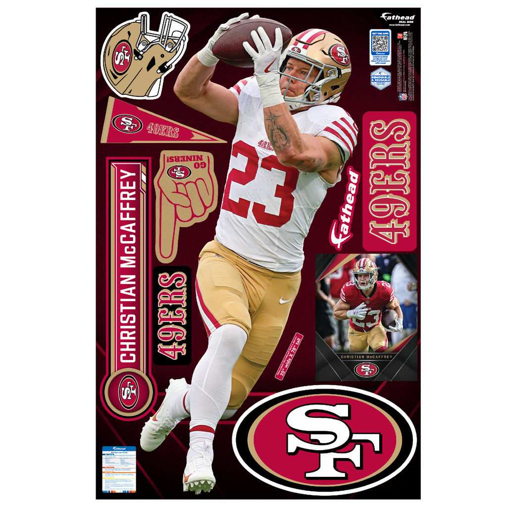 Life-Size Athlete +9 Decals  (35"W x 78"H) 