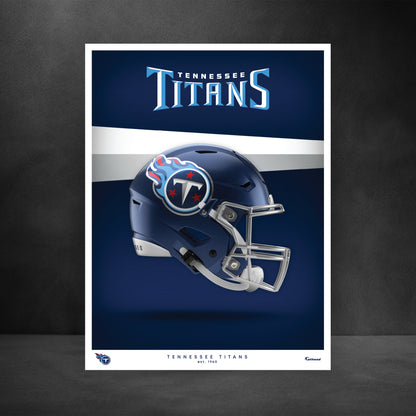 Tennessee Titans - Helmet Series - Peel & Stick Poster - Official NFL - Reusable Vinyl Wall Decal