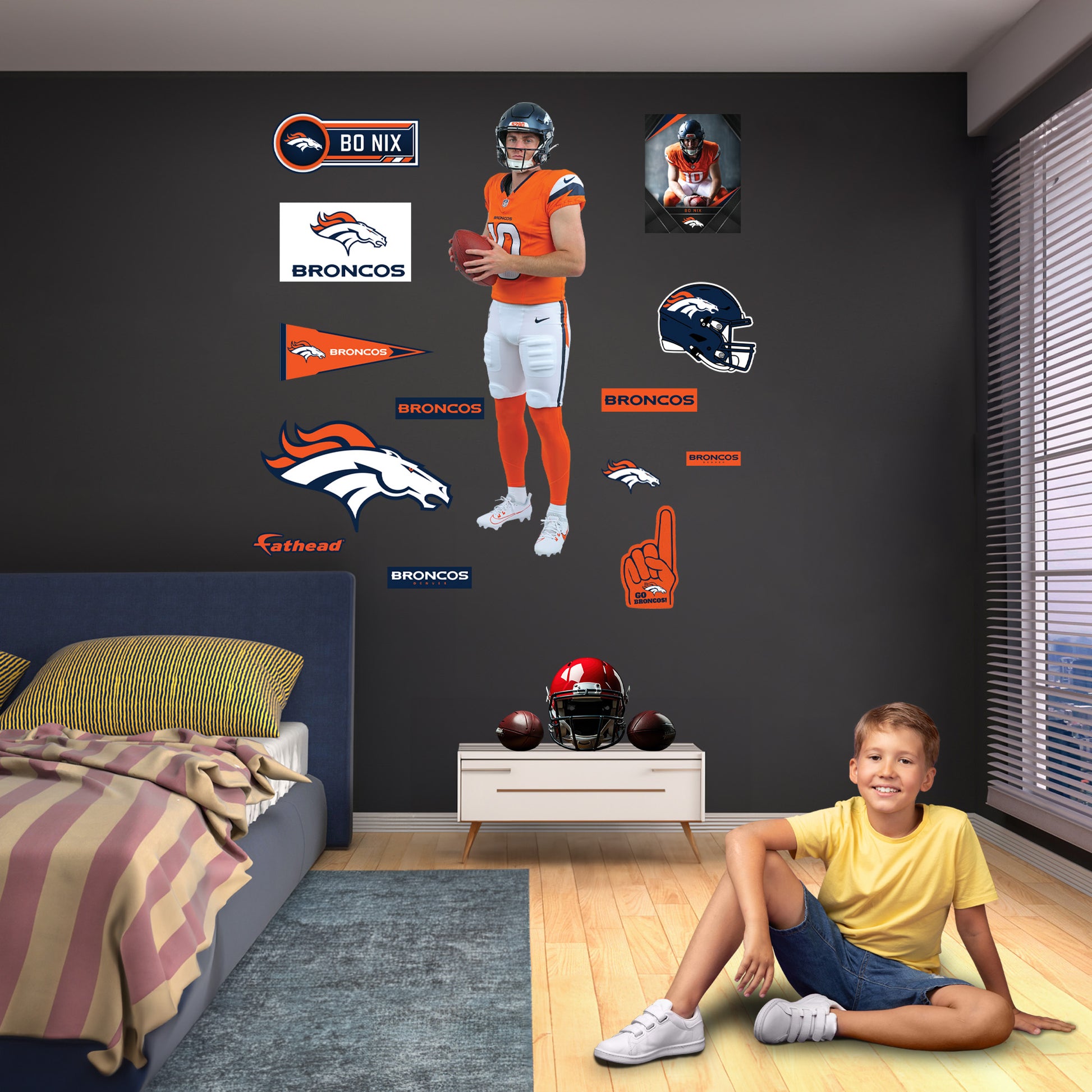 Life-Size Athlete +14 Decals  (24"W x 78"H) 