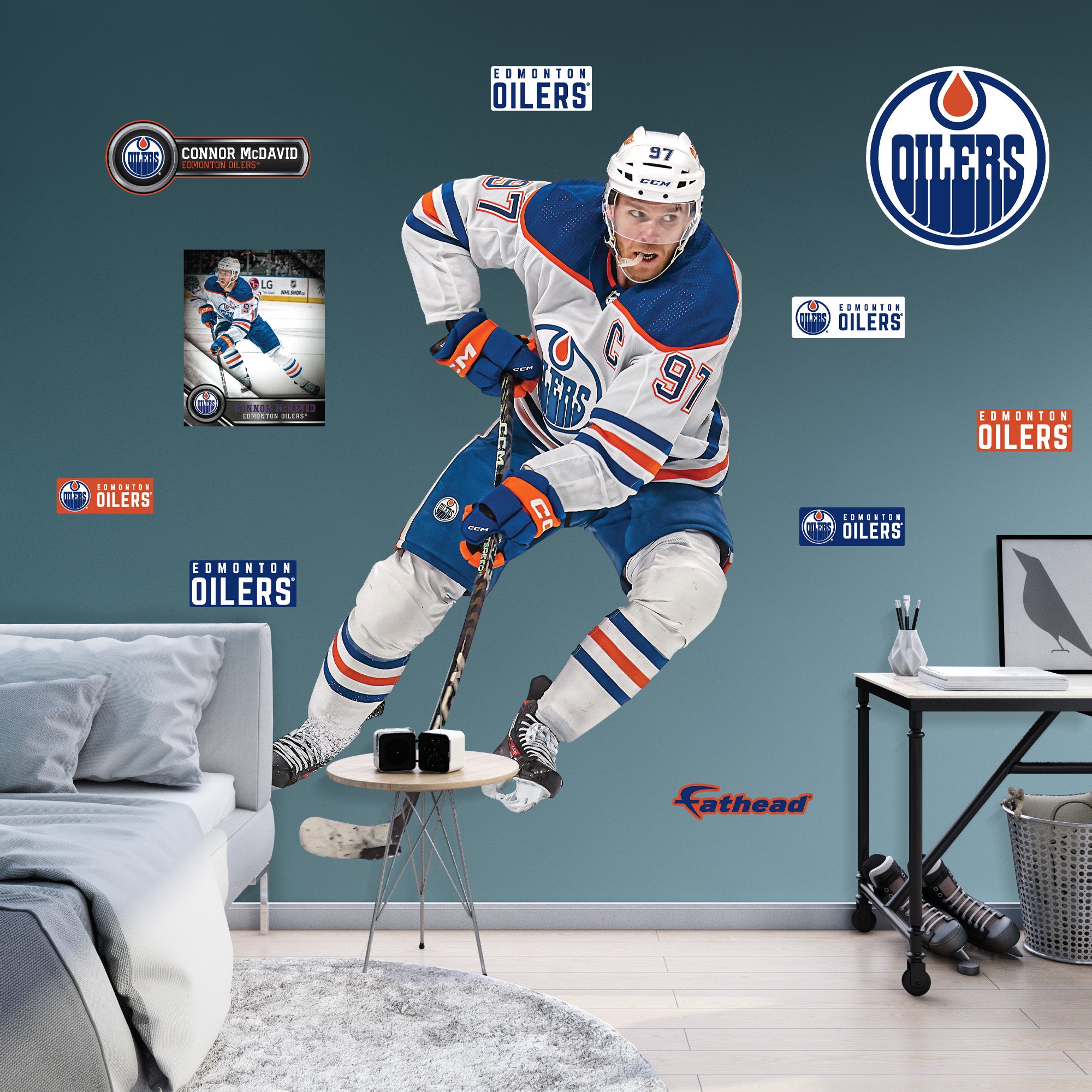 Edmonton Oilers: Connor McDavid 2023 - Officially Licensed NHL Removable  Adhesive Decal