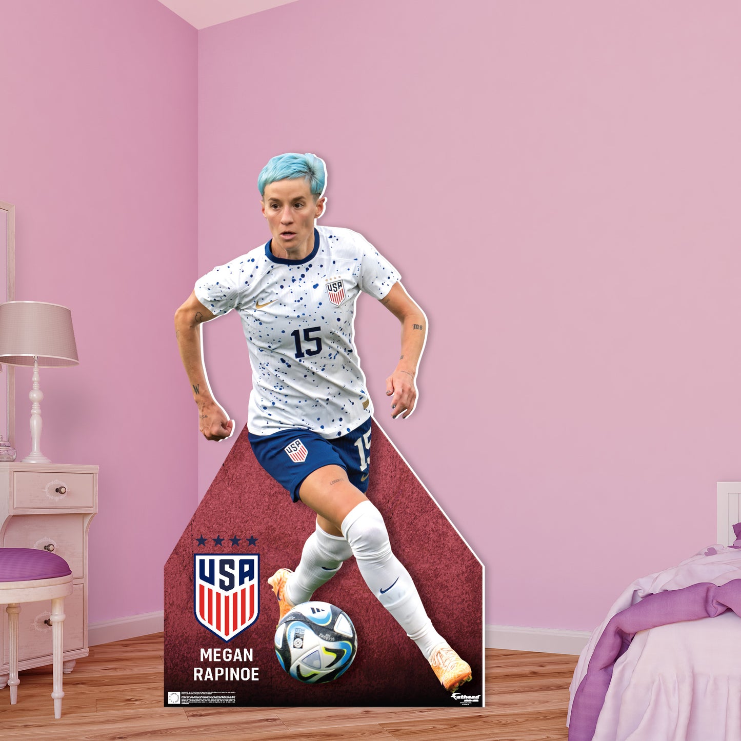 Megan Rapinoe 2023  Life-Size   Foam Core Cutout  - Officially Licensed USWNT    Stand Out