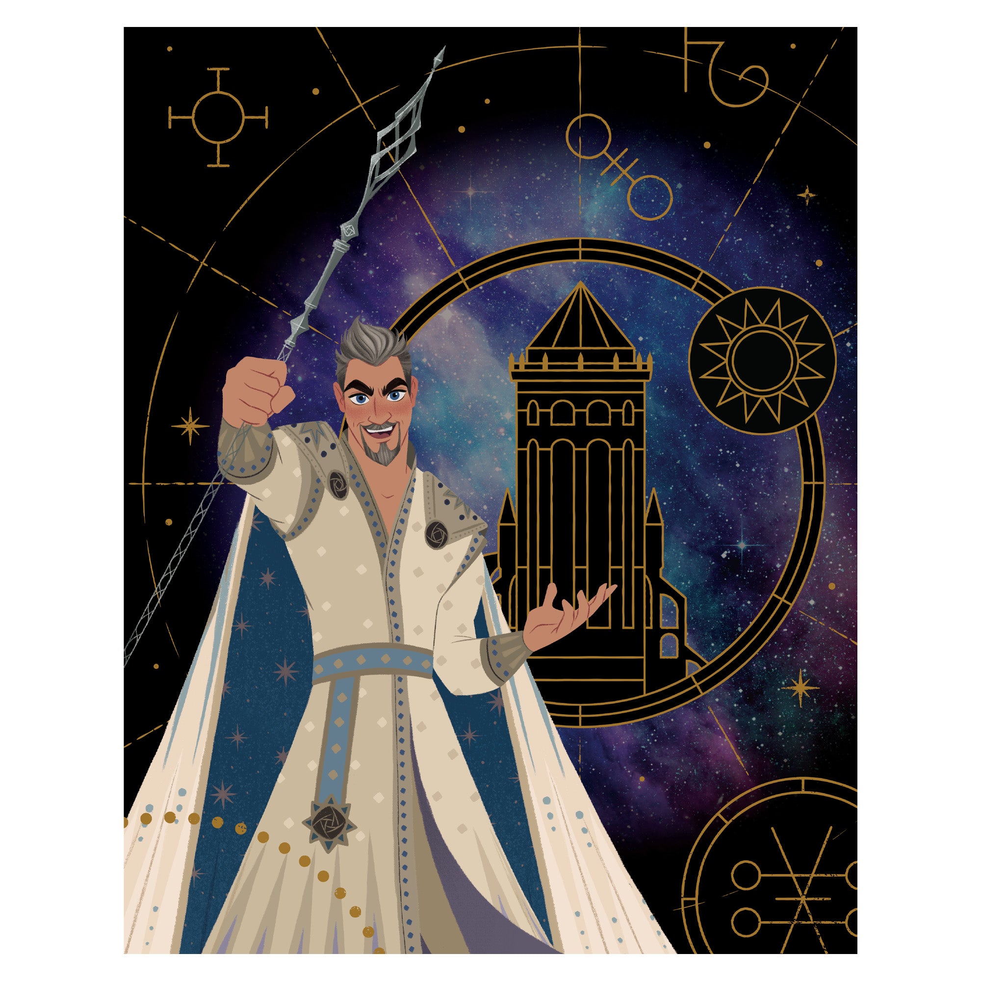 Wish: King Magnifico Stars Poster - Officially Licensed Disney Removab ...
