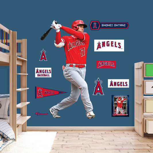 Los Angeles Angels: Shohei Ohtani         - Officially Licensed MLB Removable     Adhesive Decal