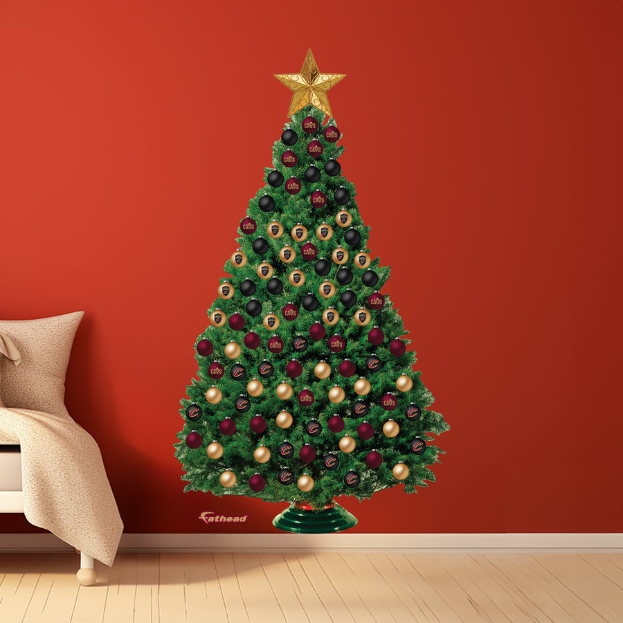 Cleveland Cavaliers - Decorate Your Own Christmas Tree - Official NBA - Reusable Vinyl Wall Decals