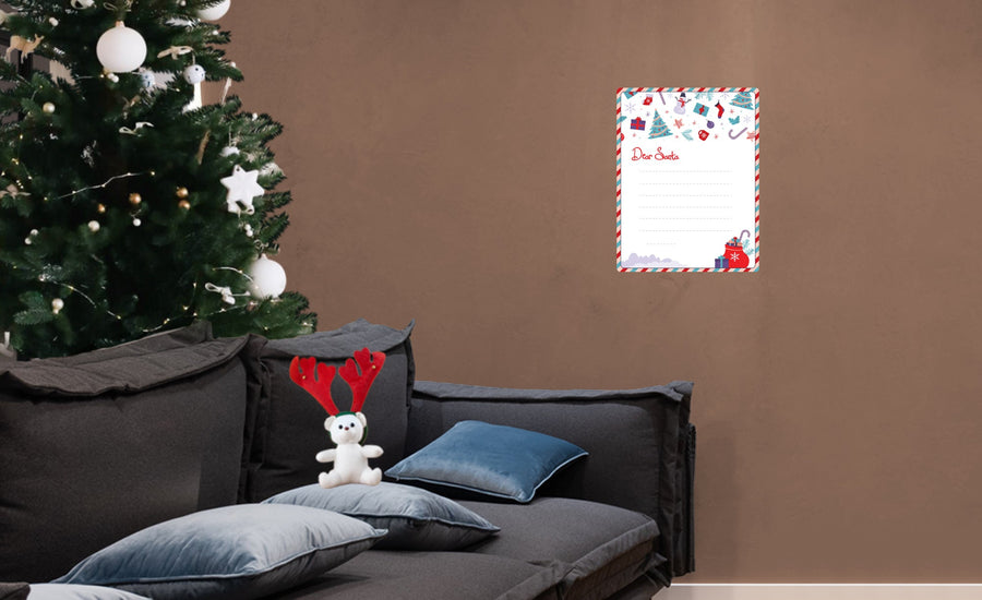 Christmas:  Socks Dry Erase        -   Removable     Adhesive Decal