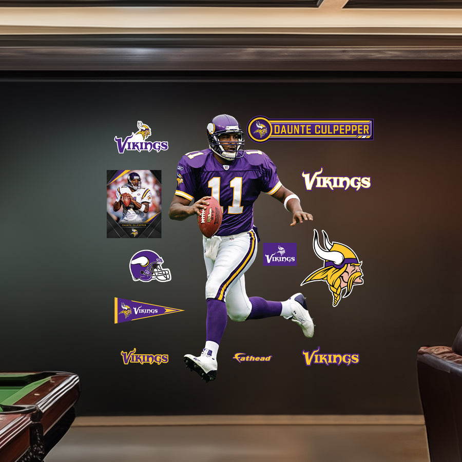 Daunte Culpepper Legend - RealBig Collection - Official NFL - Minnesota Vikings - Reusable Vinyl Wall Decals