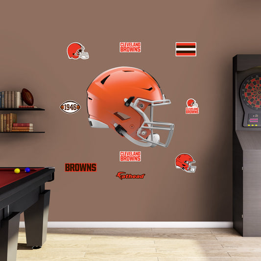 Cleveland Browns:  Helmet        - Officially Licensed NFL Removable     Adhesive Decal