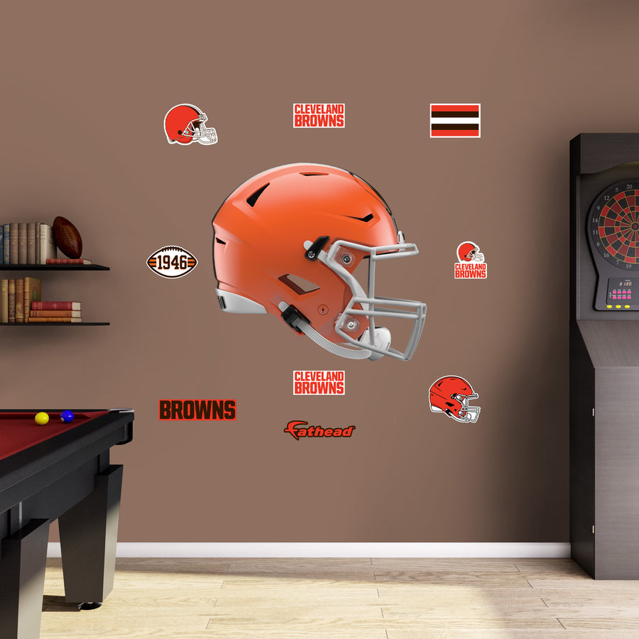 Cleveland Browns - RealBig Helmet Collection - Official NFL - Reusable Vinyl Wall Decals #2