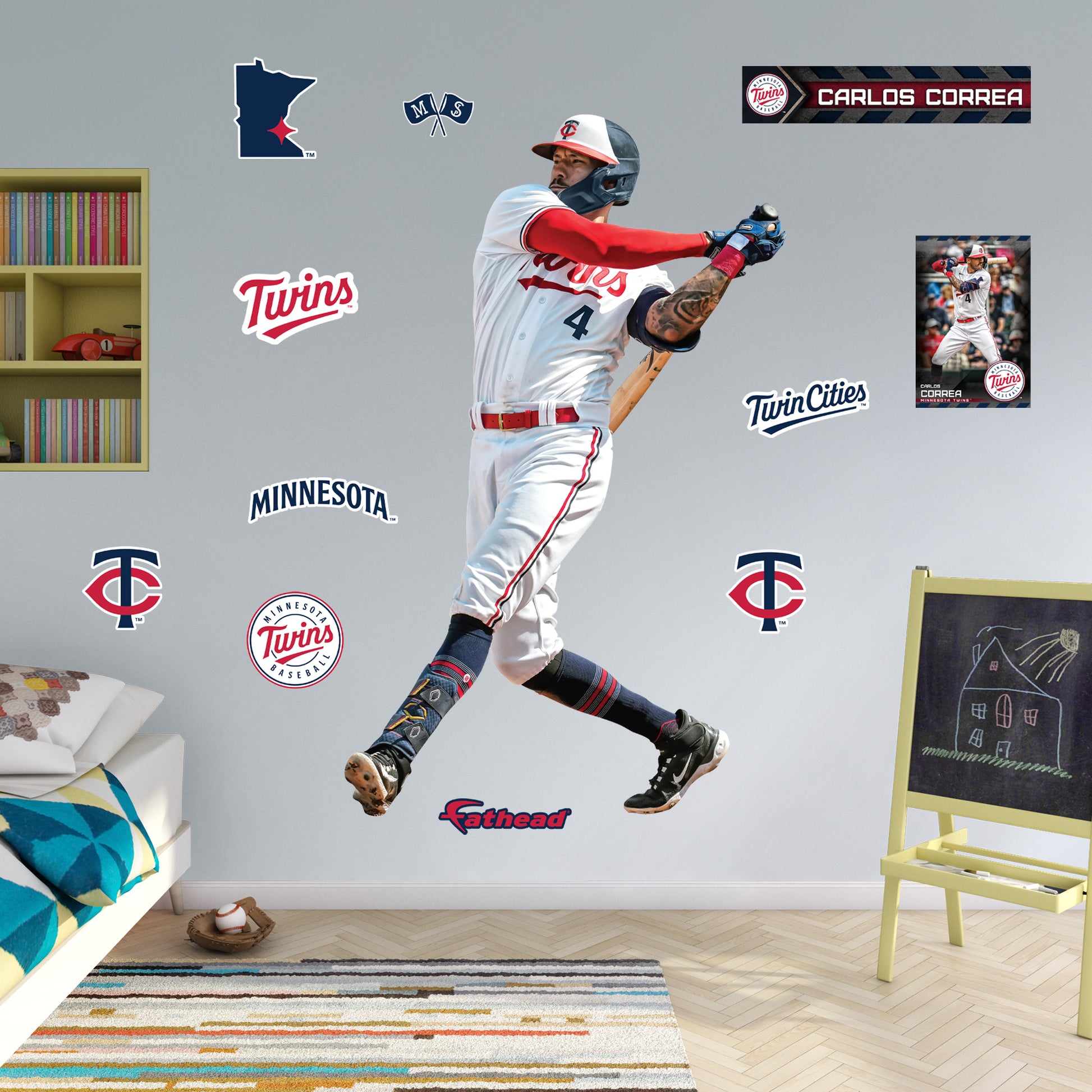 Minnesota Twins: Carlos Correa 2022 Poster - Officially Licensed MLB R