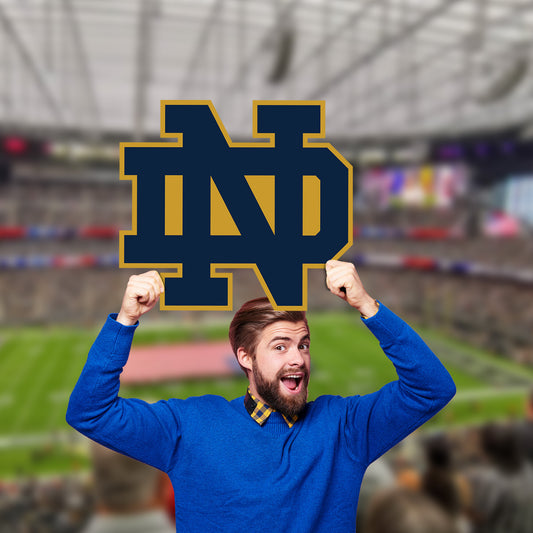 Notre Dame Fighting Irish:  ND Foamcore Logo   Foam Core Cutout  - Officially Licensed NCAA    Big Head