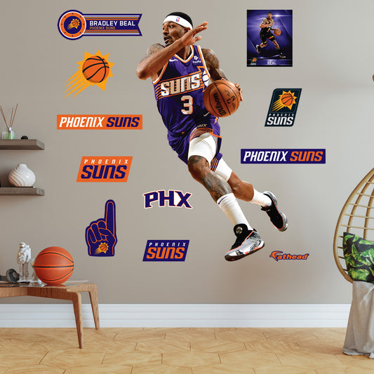 Phoenix Suns: Bradley Beal         - Officially Licensed NBA Removable     Adhesive Decal