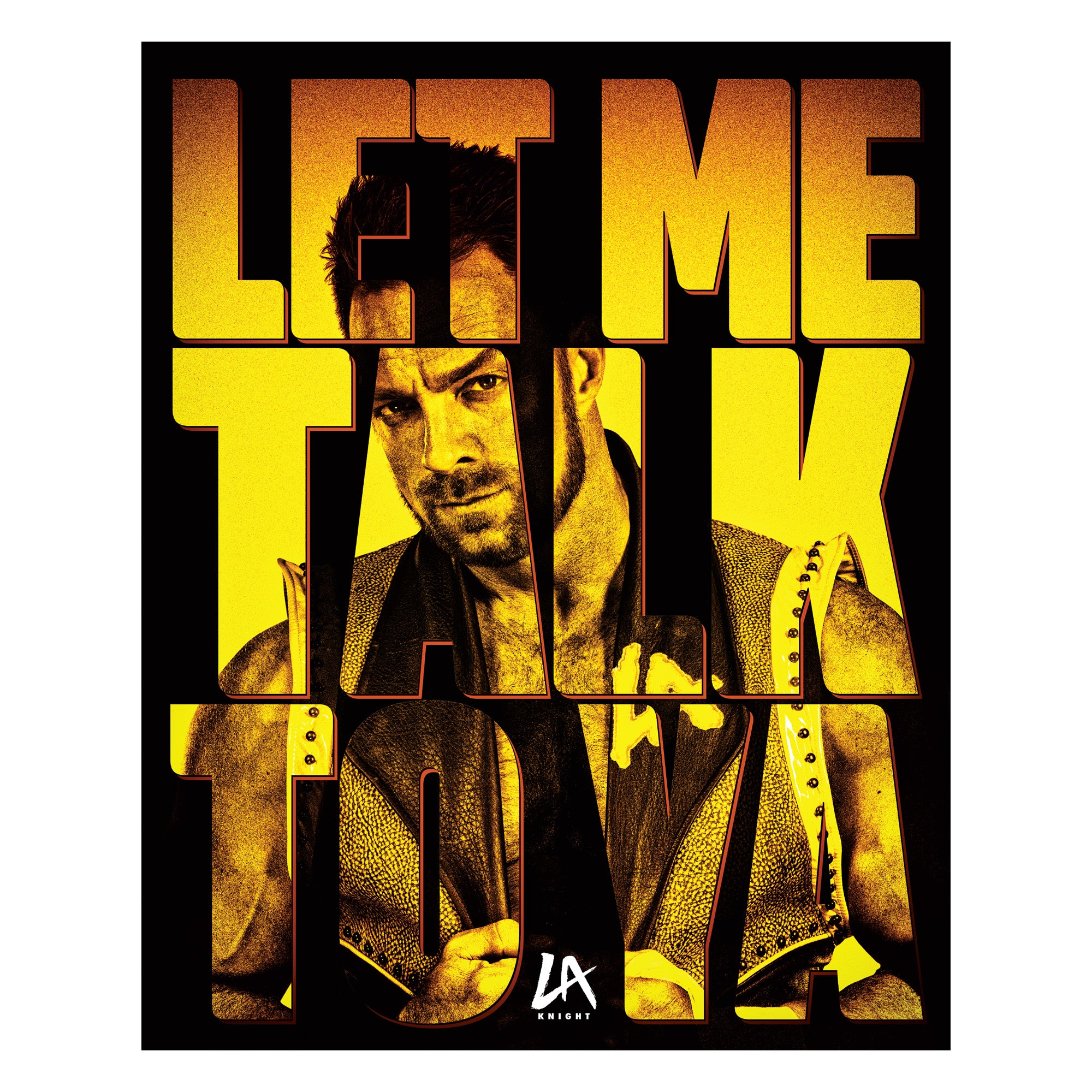 LA Knight 2023 Let Me Talk To Ya Poster - Officially Licensed WWE Remo ...