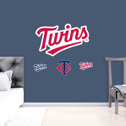 Minnesota Twins:  2023 Alternate Logo        - Officially Licensed MLB Removable     Adhesive Decal