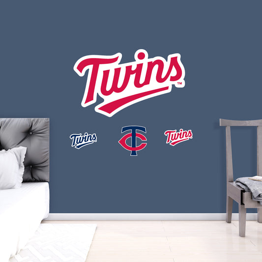 Minnesota Twins:   Alternate Logo        - Officially Licensed MLB Removable     Adhesive Decal
