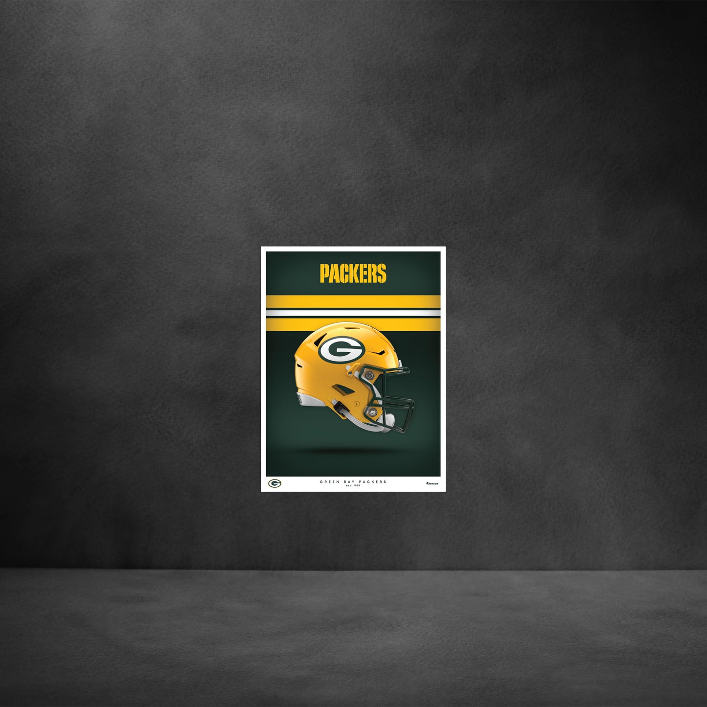 Green Bay Packers - Helmet Series - Peel & Stick Poster - Official NFL - Reusable Vinyl Wall Decal