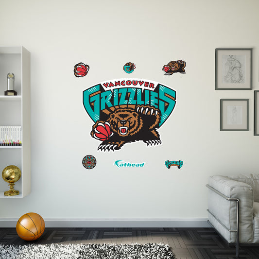 Vancouver Grizzlies:  Classic Logo        - Officially Licensed NBA Removable     Adhesive Decal