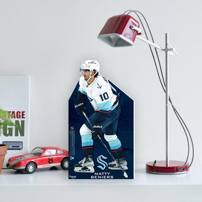 Seattle Kraken: Matty Beniers   Mini   Cardstock Cutout  - Officially Licensed NHL    Stand Out