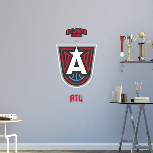 Atlanta Dream:   Logo        - Officially Licensed WNBA Removable     Adhesive Decal