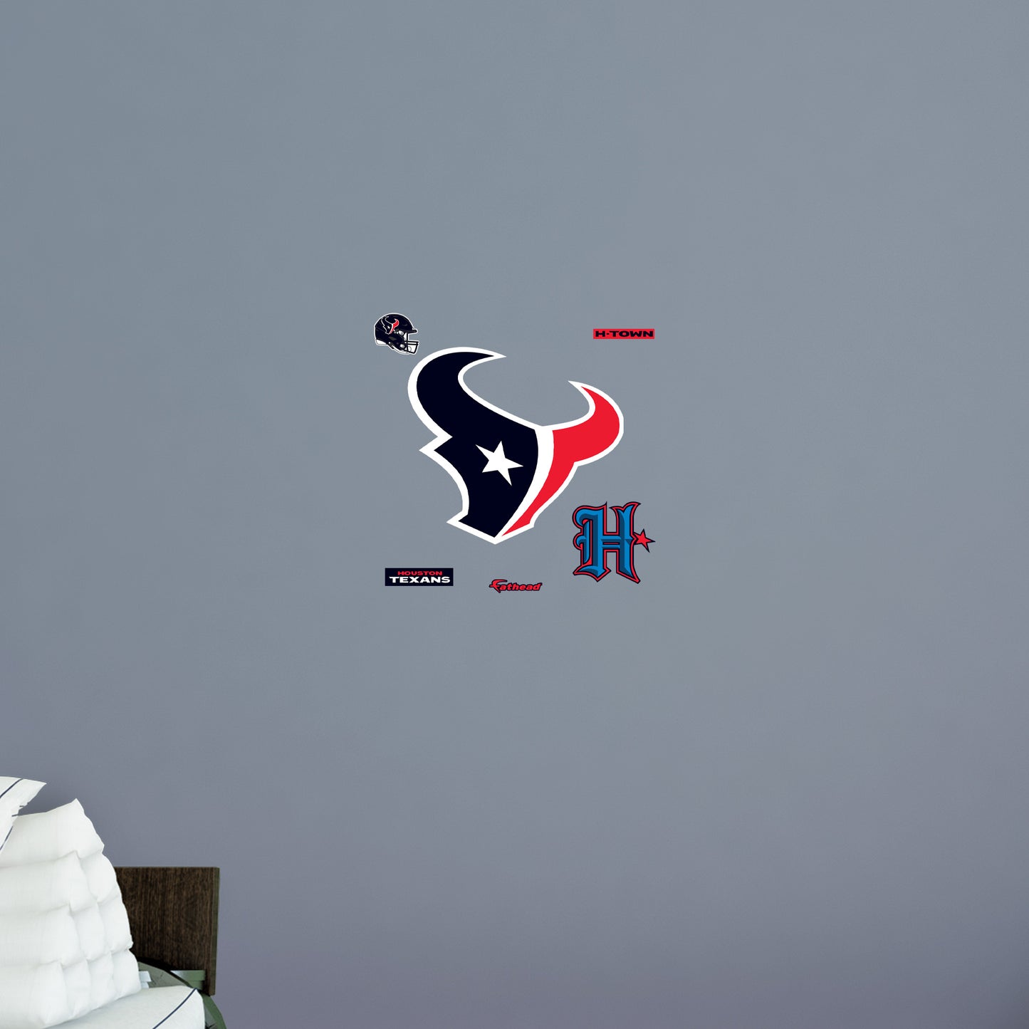 Houston Texans:  Logo        - Officially Licensed NFL Removable     Adhesive Decal