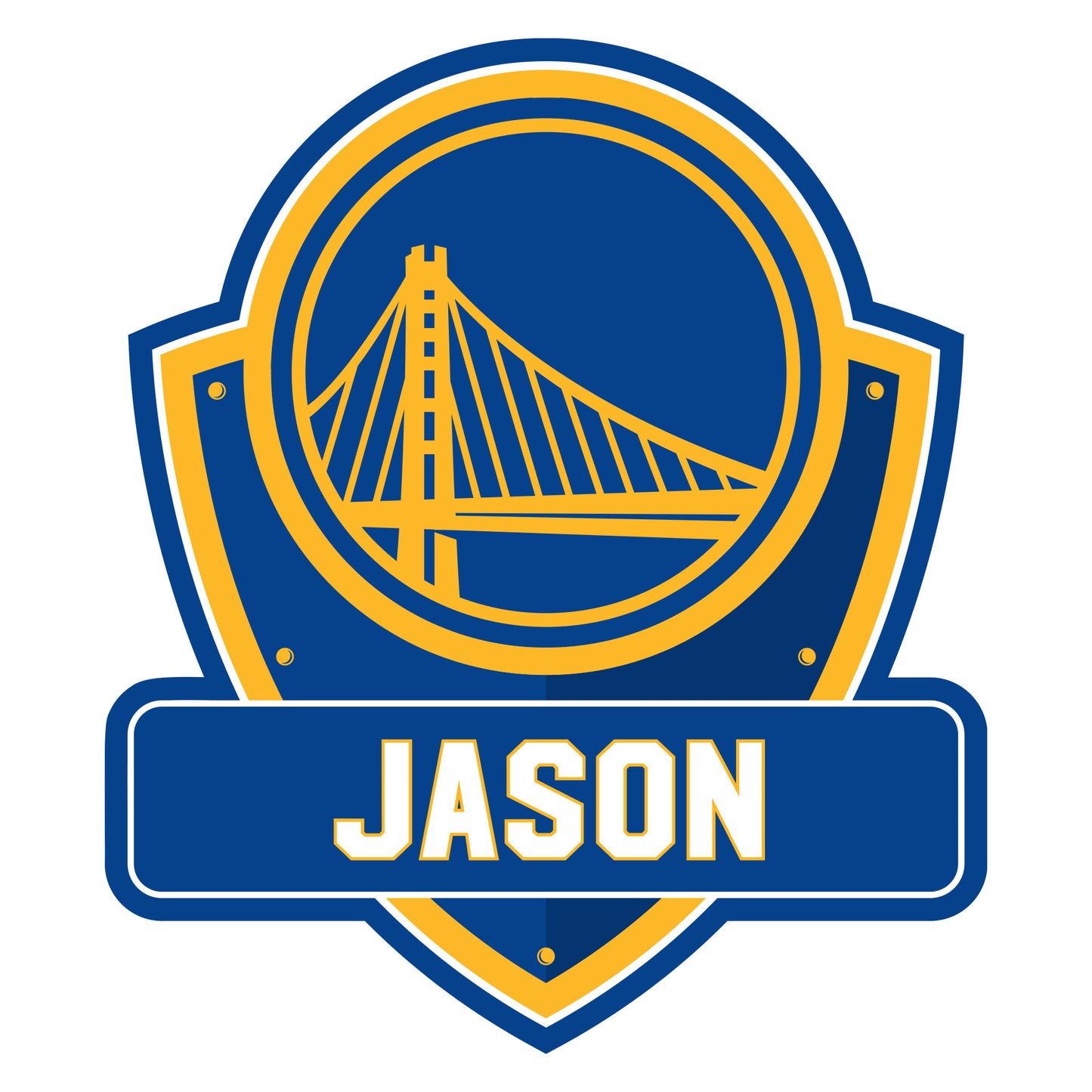 Golden State Warriors: 2023 Badge Personalized Name - Officially